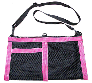 A Carrier tote - pink trim